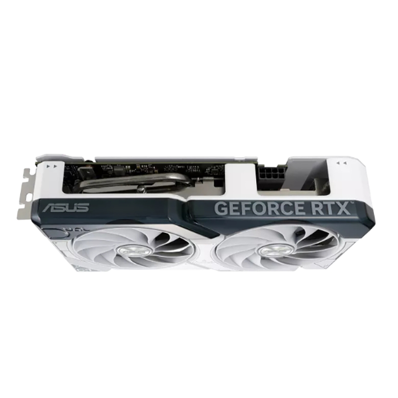 фото Видеокарта asus geforce rtx 4060 ti 8gb white 2595mhz pci-e 4.0 8192mb 18000mhz 128 bit hdmi 3xdp dual-rtx4060ti-o8g-white / 90yv0j42-m0na00