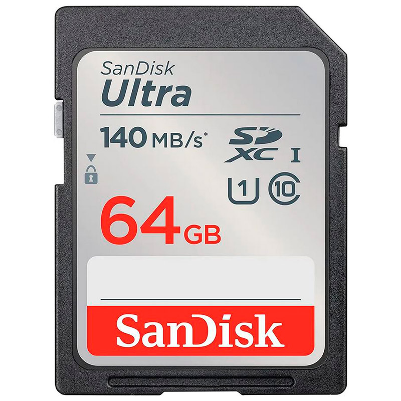 Карта памяти 64Gb - SanDisk Ultra SDXC Class 10 UHS-I U1 Ultra R SDSDUNB-064G-GN6IN sandisk ultra sdxc sdsdunb 128g gn6in 128gb