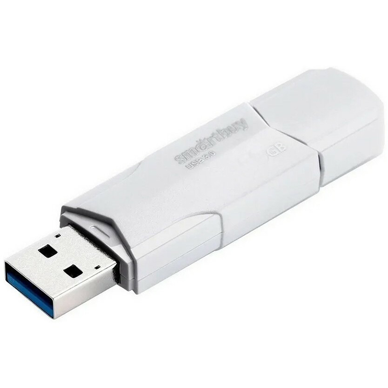 фото Usb flash drive 16gb - smartbuy clue usb 3.1 white sb16gbclu-w3