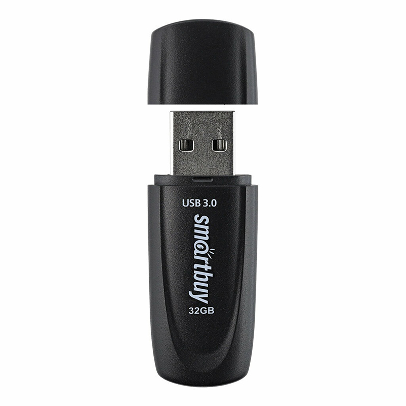 USB Flash Drive 32Gb - SmartBuy Scout USB 3.1 Black SB032GB3SCK usb flash drive 32gb smartbuy scout usb 3 1 black sb032gb3sck