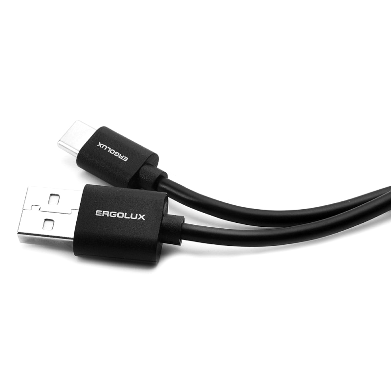 фото Аксессуар ergolux промо usb - type-c 2а 1m black elx-cdc02p-c02