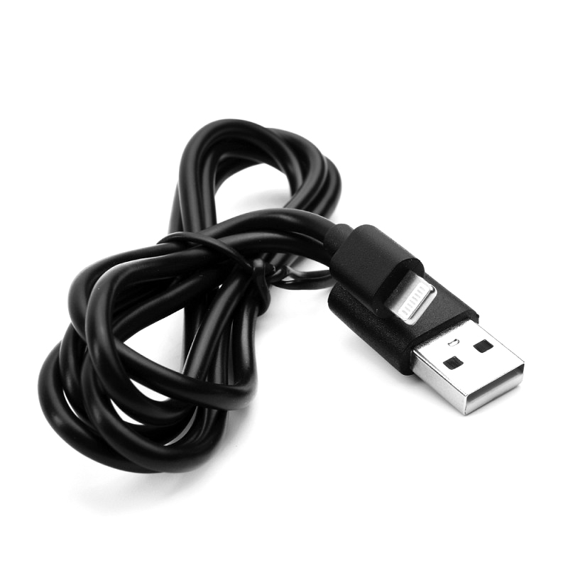 Аксессуар Ergolux Промо USB - Lightning 2А 1m Black ELX-CDC03P-C02 дата кабель pero dc 07 universal 2 in 1 usb a pd to lightning 1m black