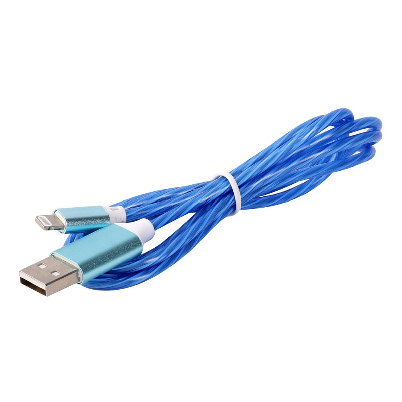 Аксессуар Ergolux USB - Lightning 3А 1.2m Blue ELX-CDC03-C06 аксессуар baseus crystal shine usb type c lightning 20w 1 2m blue cajy000203