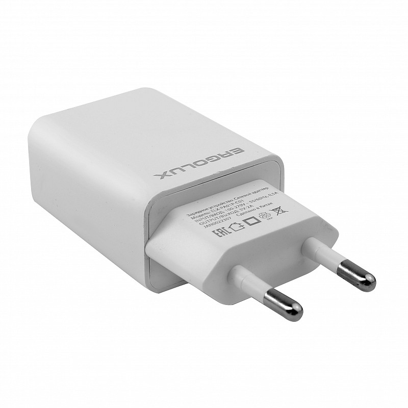 цена Зарядное устройство Ergolux Промо USB White ELX-PA01P-C01