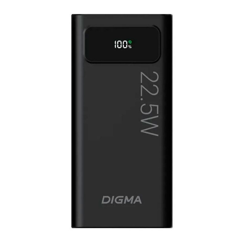 Внешний аккумулятор Digma Power Bank DGPF20A 20000mAh DGPF20A22PBK
