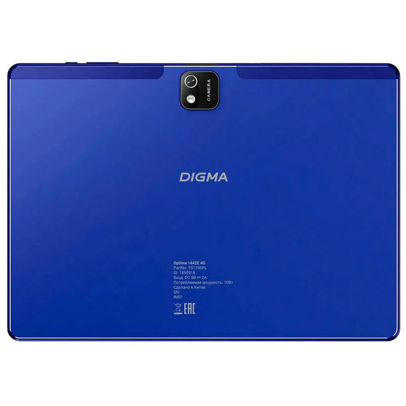 фото Планшет digma optima 1442e 4g dark blue (unisoc t606 1.6ghz/4096mb/128gb/4g/gps/wi-fi/bluetooth/cam/10.1/1920x1200/android)