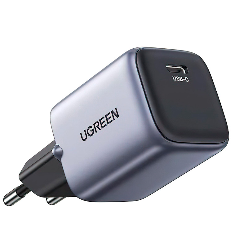 Зарядное устройство Ugreen CD319 Nexode Mini USB-C 30W PD Grey 90666 сетевое зарядное устройство ugreen cd319 nexode mini usb c 30w 3 а белый 15326