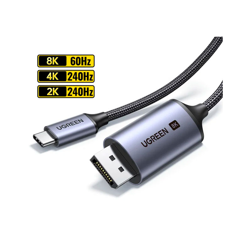  Ugreen USB-C - DisplayPort 1m Black-Space Grey 25157