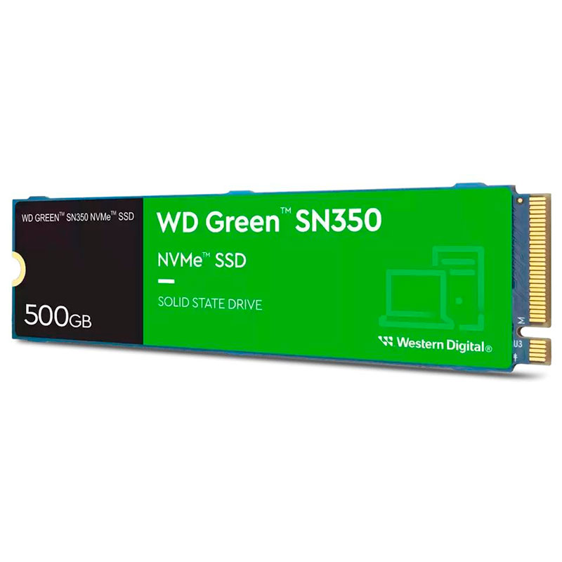 Твердотельный накопитель Western Digital Green SN350 NVMe 500Gb WDS500G2G0C накопитель ssd western digital sn770 nvme 500gb wds500g3x0e