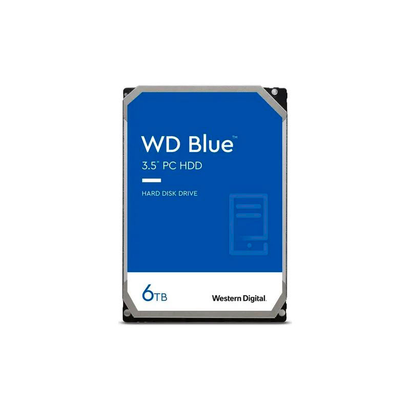 Жесткий диск Western Digital WD Blue 6Tb WD60EZAX жесткий диск hdd western digital original sata iii 2tb wd20ezaz blue 5400rpm 256mb 3 5