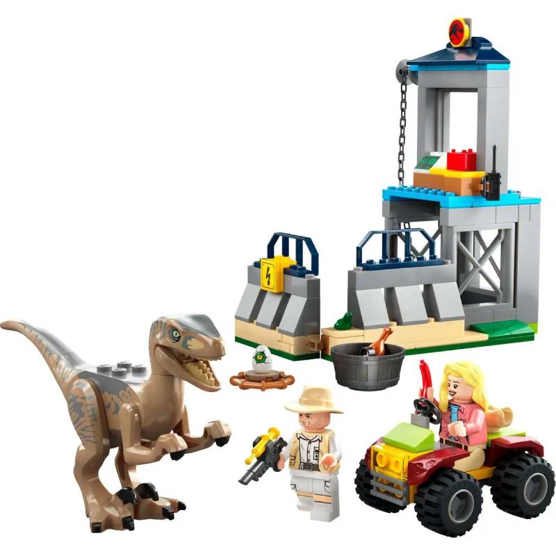 цена Конструктор Lego Jurassic World Побег велоцираптора 137 дет. 76957
