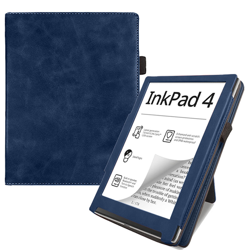 Аксессуар Чехол BookCase для Pocketbook 743 / InkPad 4 Dark Blue PB_743_STND/DBLU чехол pero для samsung a23 soft touch blue cc1c 0153 bl