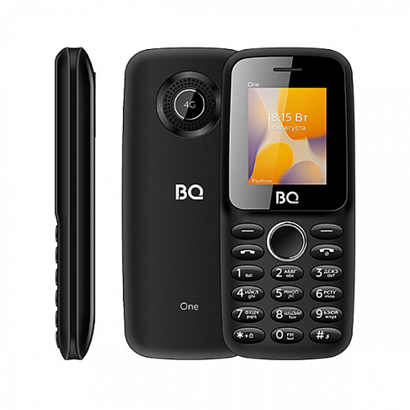 Сотовый телефон BQ 1800L One Black цена и фото