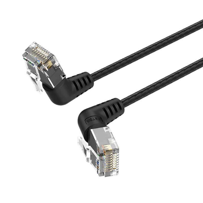 Сетевой кабель Vention UTP cat.6a RJ45 50cm Black IBOBD vention 6 5mm jack m xlr black 1 5m bbebg