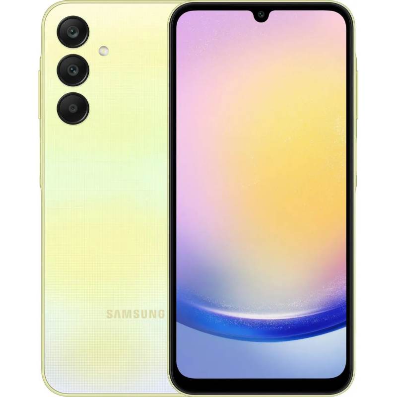 Сотовый телефон Samsung SM-A256 Galaxy A25 8/256Gb Yellow сотовый телефон samsung sm s916 galaxy s23 5g 8 256gb lavender