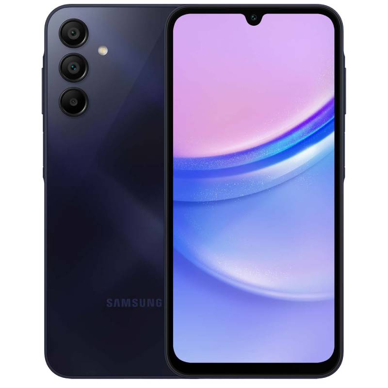 Сотовый телефон Samsung SM-A155 Galaxy A15 4/128Gb Dark Blue сотовый телефон samsung sm a256 galaxy a25 6 128gb blue