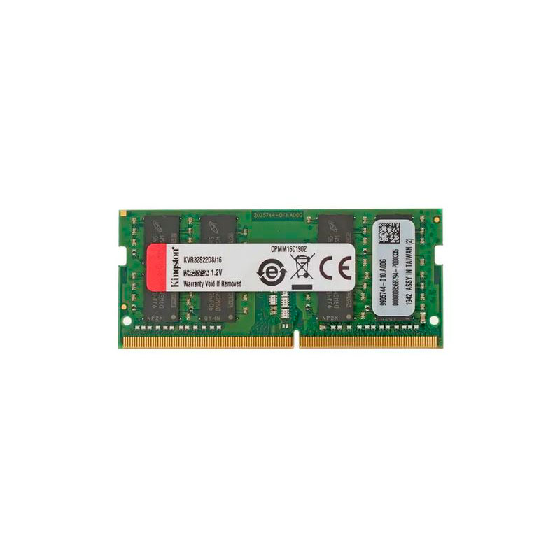   Kingston Value RAM DDR4 SODIMM 3200Mhz PC25600 CL22 - 16Gb KVR32S22D8/16