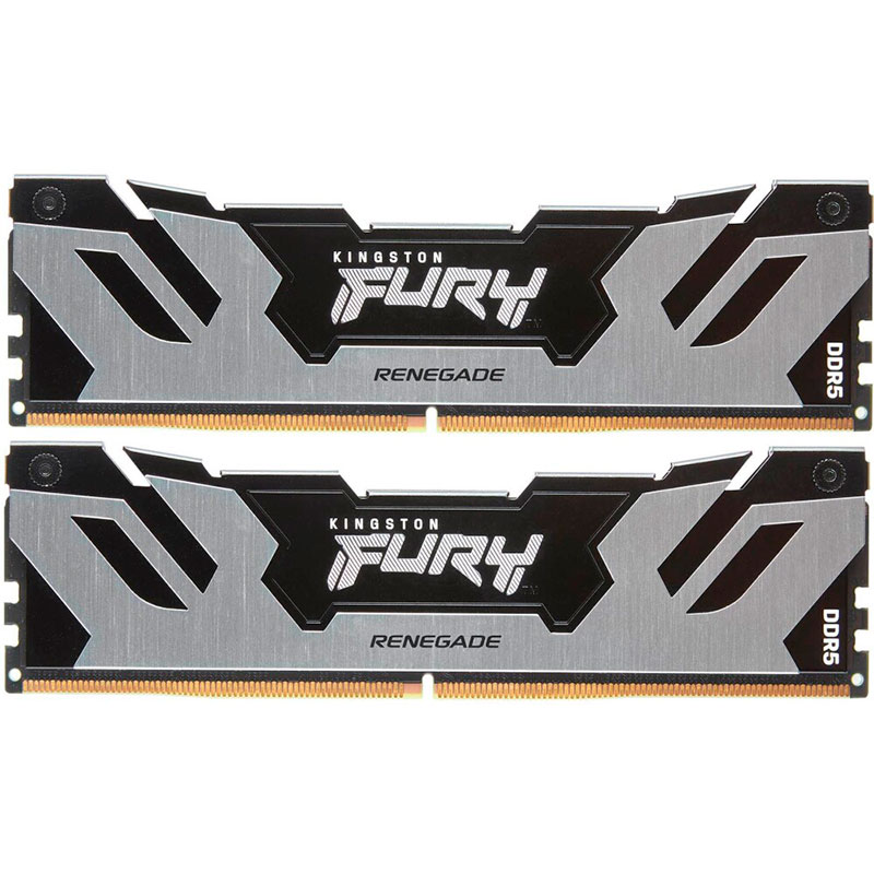   Kingston Fury Renegade Silver XMP DDR5 DIMM 7200Mhz PC57600 CL38 - 32Gb (2x16Gb) KF572C38RSK2-32