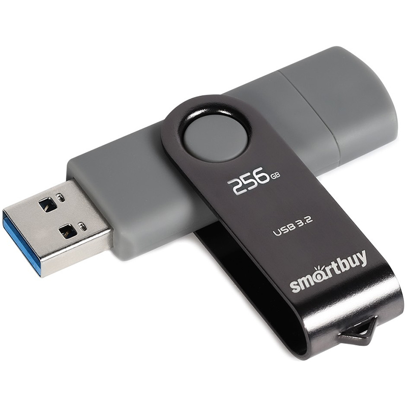 USB Flash Drive 256Gb - SmartBuy Twist Dual SB256GB3DUOTWK usb flash drive 128gb smartbuy ufd 3 0 twist red sb128gb3twr