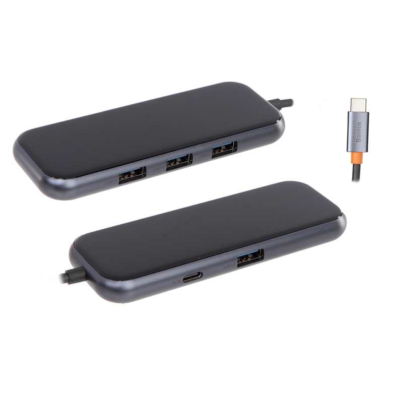  USB Baseus AcmeJoy 4-Port Type-C - 4xUSB3.0 Dark Grey WKJZ010513