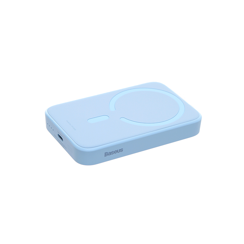 Внешний аккумулятор Baseus Power Bank OS Magnetic Mini Wireless 6000mAh 20W Blue PPCX130003 внешний аккумулятор wiwu snap cube magnetic wireless charger 10000mah