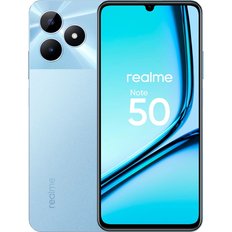 Сотовый телефон Realme Note 50 3/64Gb Blue сотовый телефон inoi a72 4 64gb nfc midnight blue