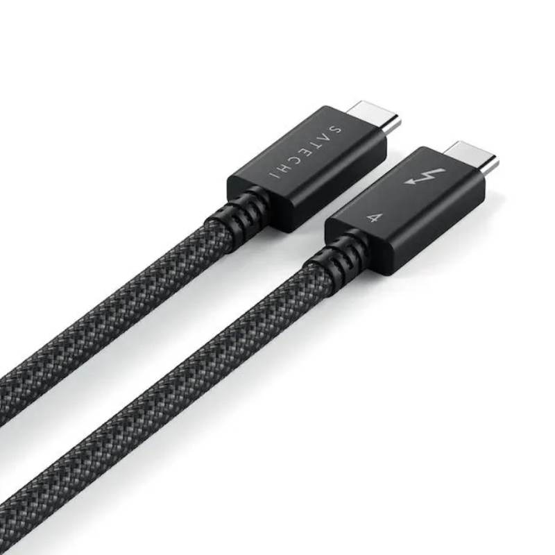 фото Аксессуар satechi thunderbolt 4 pro cable 1m black st-ytb100k