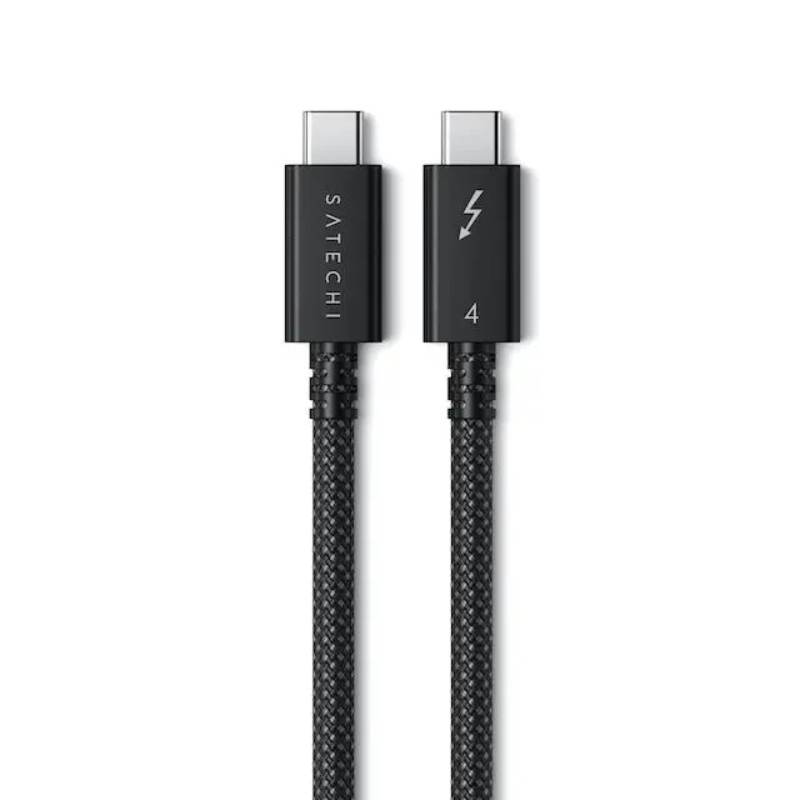 фото Аксессуар satechi thunderbolt 4 pro cable 1m black st-ytb100k