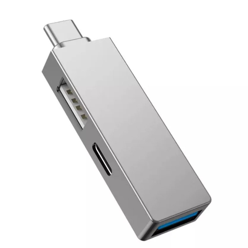 Хаб USB Wiwu T02 Pro USB Type-C Gold 6936686407007