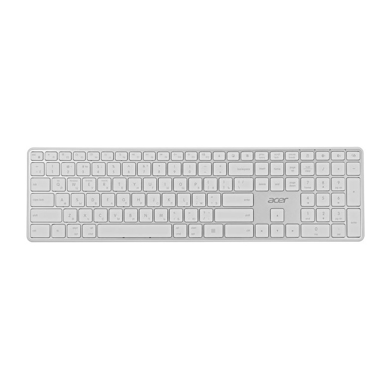 Клавиатура Acer OKR301 White-Silver ZL.KBDEE.015 клавиатура acer okw301 white zl kbdcc 01b