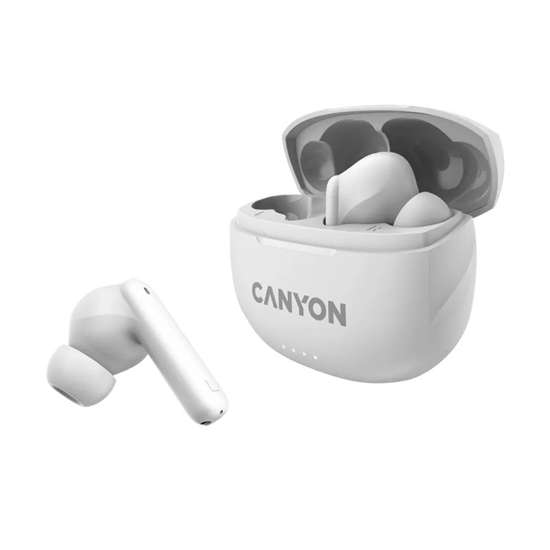 Наушники Canyon TWS-8 White CNS-TWS8W наушники canyon tws 8 black cns tws8b