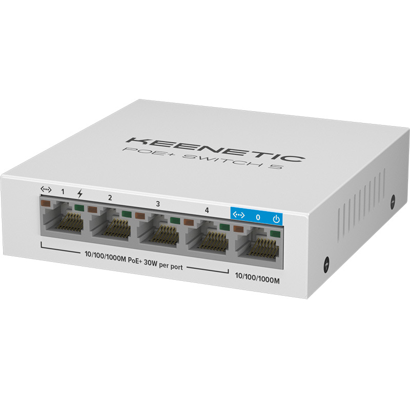 Инжектор Keenetic PoE+ Switch 5 KN-4610 keenetic poe switch 5 kn 4610