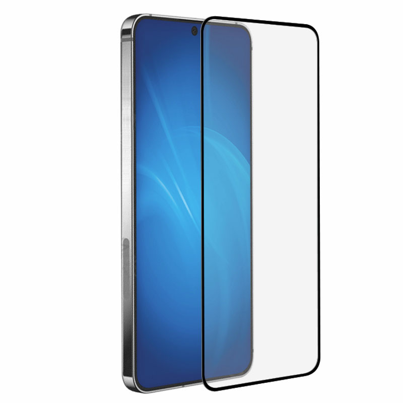 Защитное стекло DF для Samsung Galaxy S24 Full Screen + Full Glue Black Frame sColor-142
