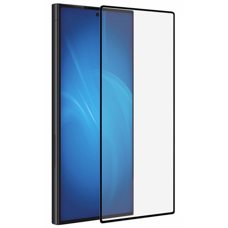 Защитное стекло DF для Samsung Galaxy S24 Ultra Full Screen + Full Glue Black Frame sColor-144 DF-GROUP
