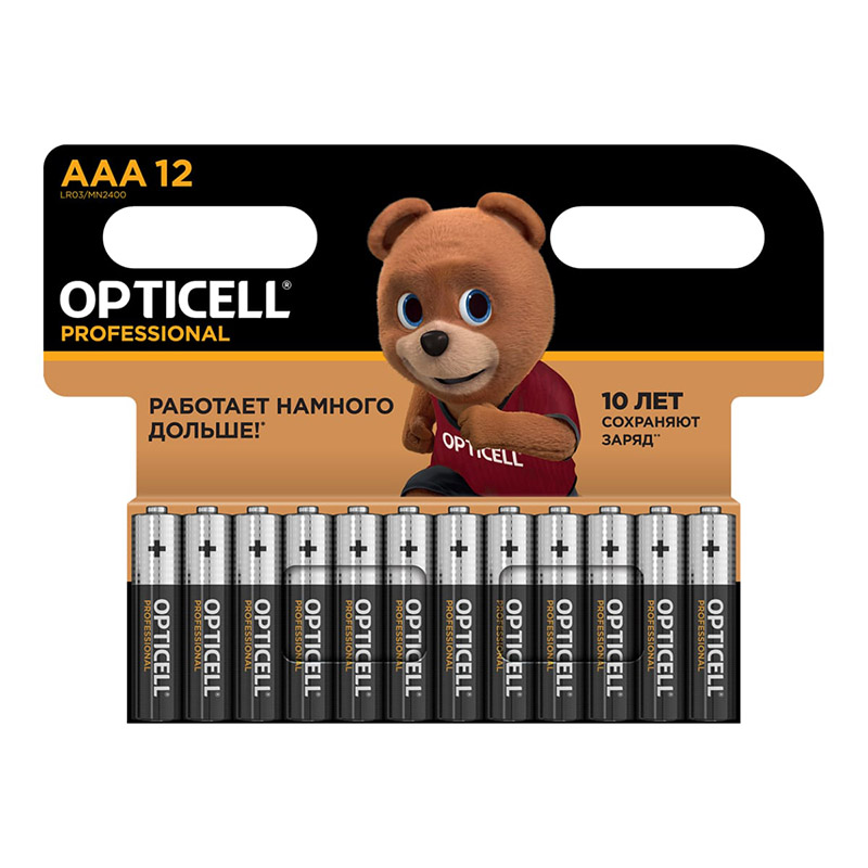 Батарейка AAA - Opticell Professional LR03 BL12 (12 штук) 5052006