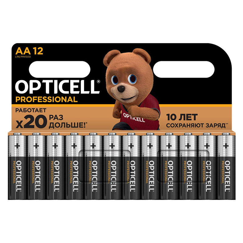 Батарейка AA - Opticell Professional LR6 BL12 (12 штук) 5052005