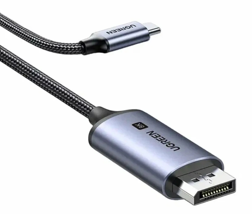  Ugreen CM556 USB-C - DisplayPort 2m Silver 25158