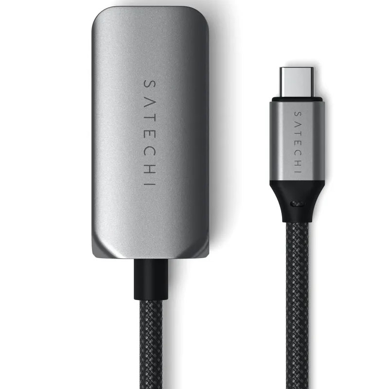 фото Сетевая карта satechi usb-c - 2.5 gigabit ethernet adapter space grey st-ae25m