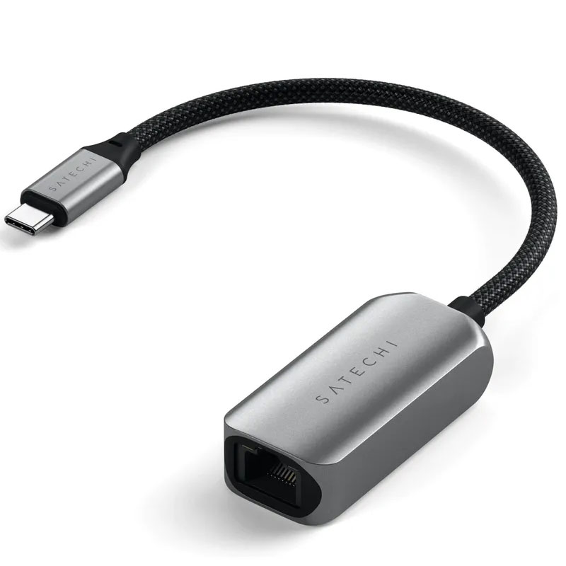 фото Сетевая карта satechi usb-c - 2.5 gigabit ethernet adapter space grey st-ae25m