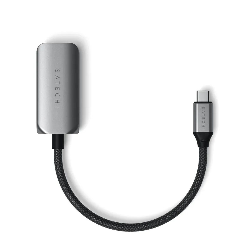 фото Сетевая карта satechi usb-c - 2.5 gigabit ethernet adapter space grey st-ae25m