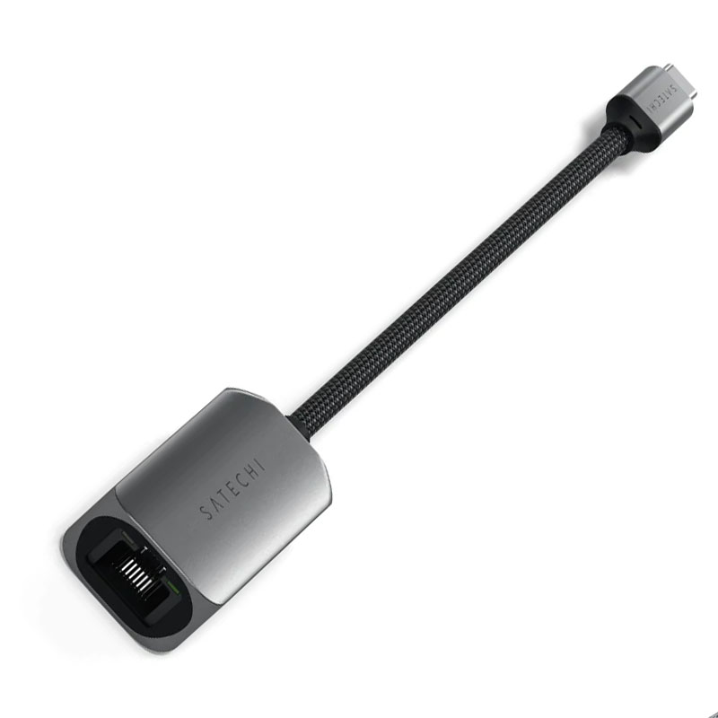 фото Сетевая карта satechi usb-c - 2.5 gigabit ethernet adapter space grey st-ae25m