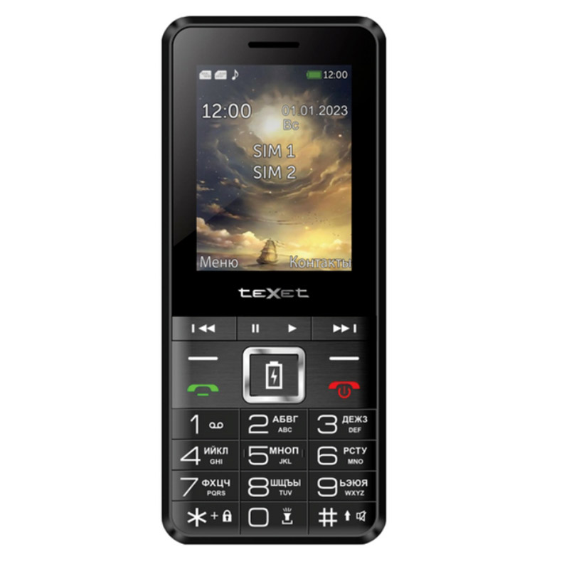 Сотовый телефон teXet TM-D215 Black-Red сотовый телефон texet tm 513r