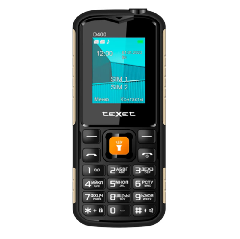 Сотовый телефон teXet TM-D400 Black сотовый телефон texet tm 513r
