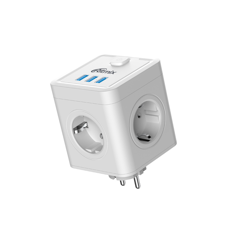 фото Сетевой фильтр ritmix rm-043 4 sockets white