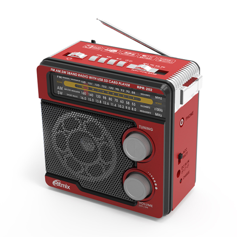 Радиоприемник Ritmix RPR-202 Red радиоприемник ritmix rpr 190