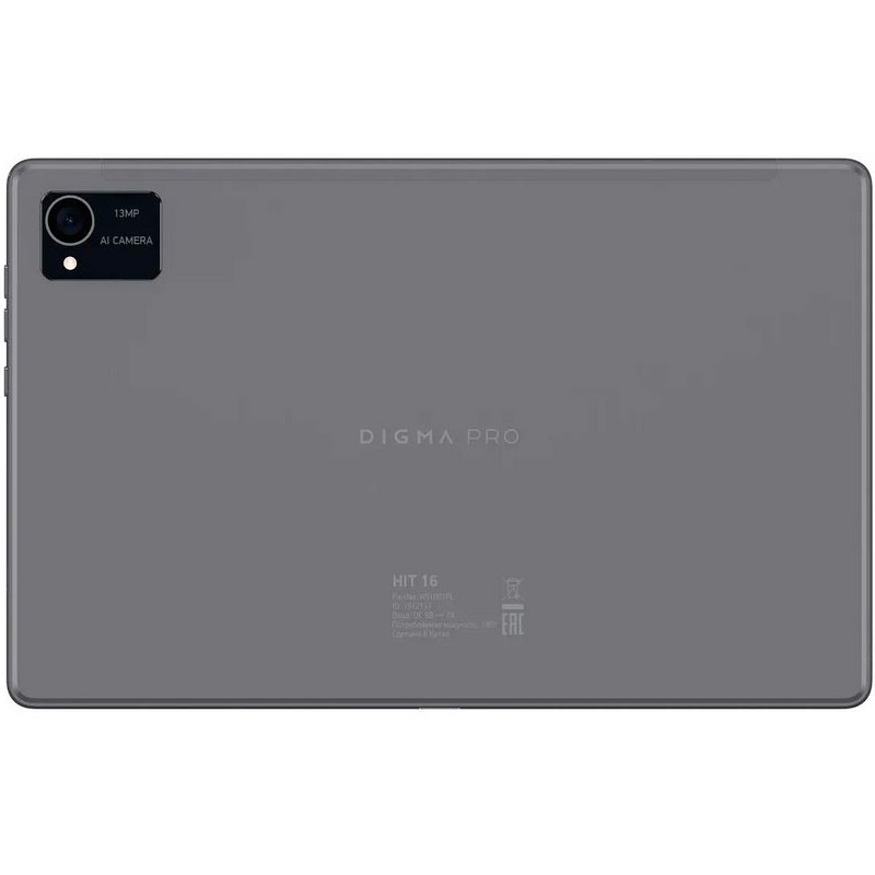 фото Планшет digma pro hit 16 grey hs1001pl / 1912131 (unisoc t616 2.0 ghz/6144mb/128gb/3g/lte/gps/wi-fi/bluetooth/cam/10.4/2000x1200/android)