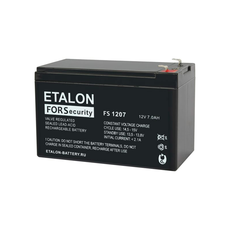 фото Etalon fs 1207 12v 7ah