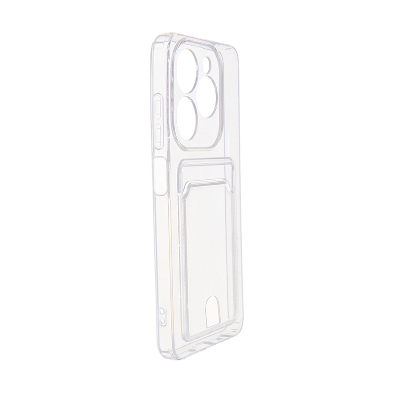 Чехол Neypo для Tecno Spark Go 2024 / Pop 8 Pocket Silicone с карманом Transparent ACS75619