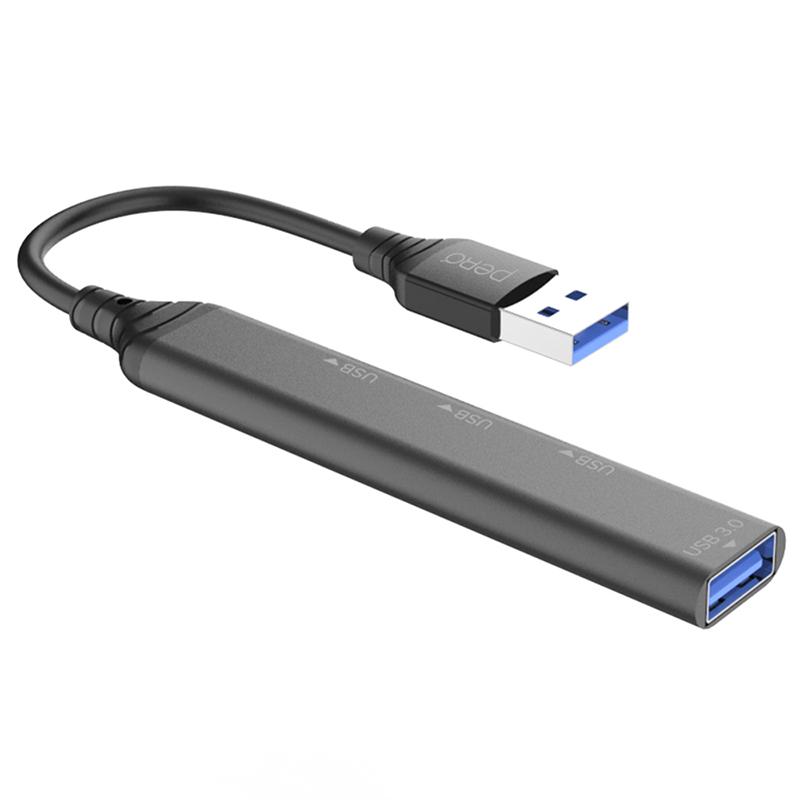 фото Хаб usb pero mh01 usb-a - usb 3.0+3xusb 2.0 grey mh01gr