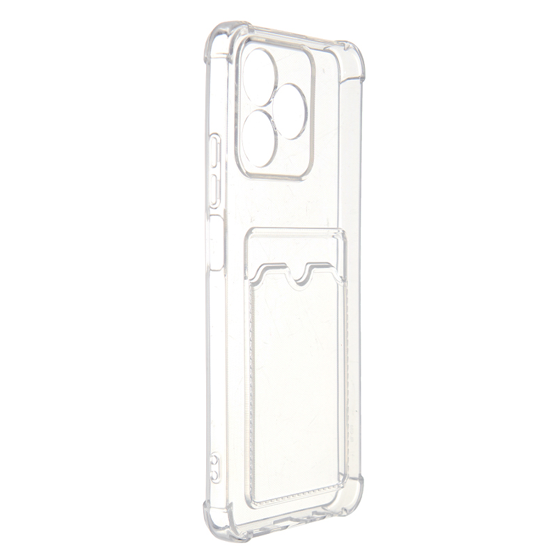 Чехол iBox для Realme Note 50 Crystal с кардхолдером Silicone Transparent УТ000038573
